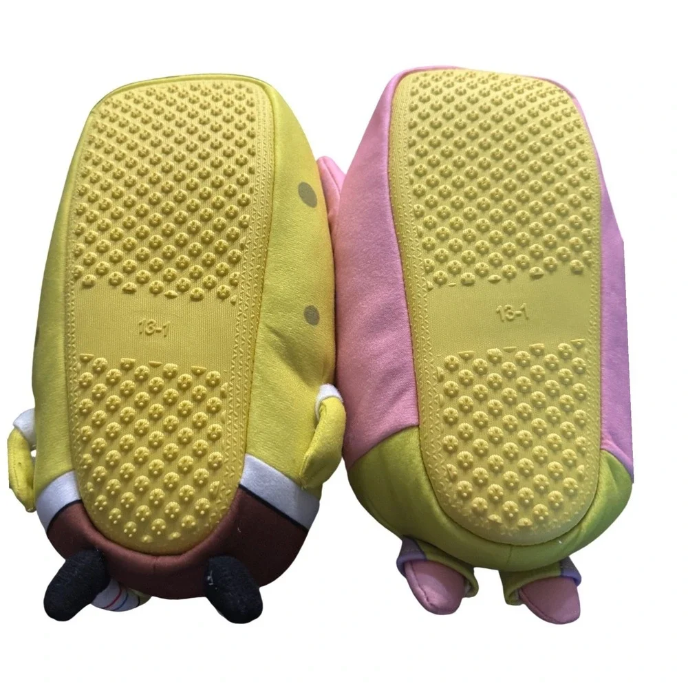 Nickelodeon Spongebob Patrick Star Youth‎ Slippers Plush Cuddle Size 13-1